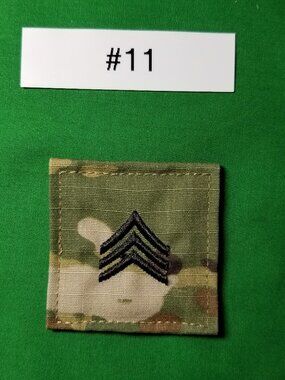 US Army Issued‎ 09/2018 SGT/E5 Rank OCP w/ Hook Sergeant 8455016451632 #11